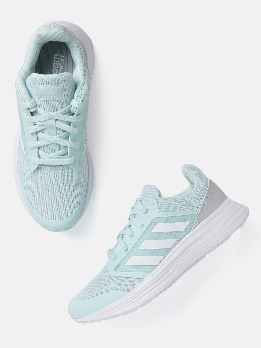 Buy ADIDAS Women Mint Green & White Galaxy 5 Running Shoes Sports
