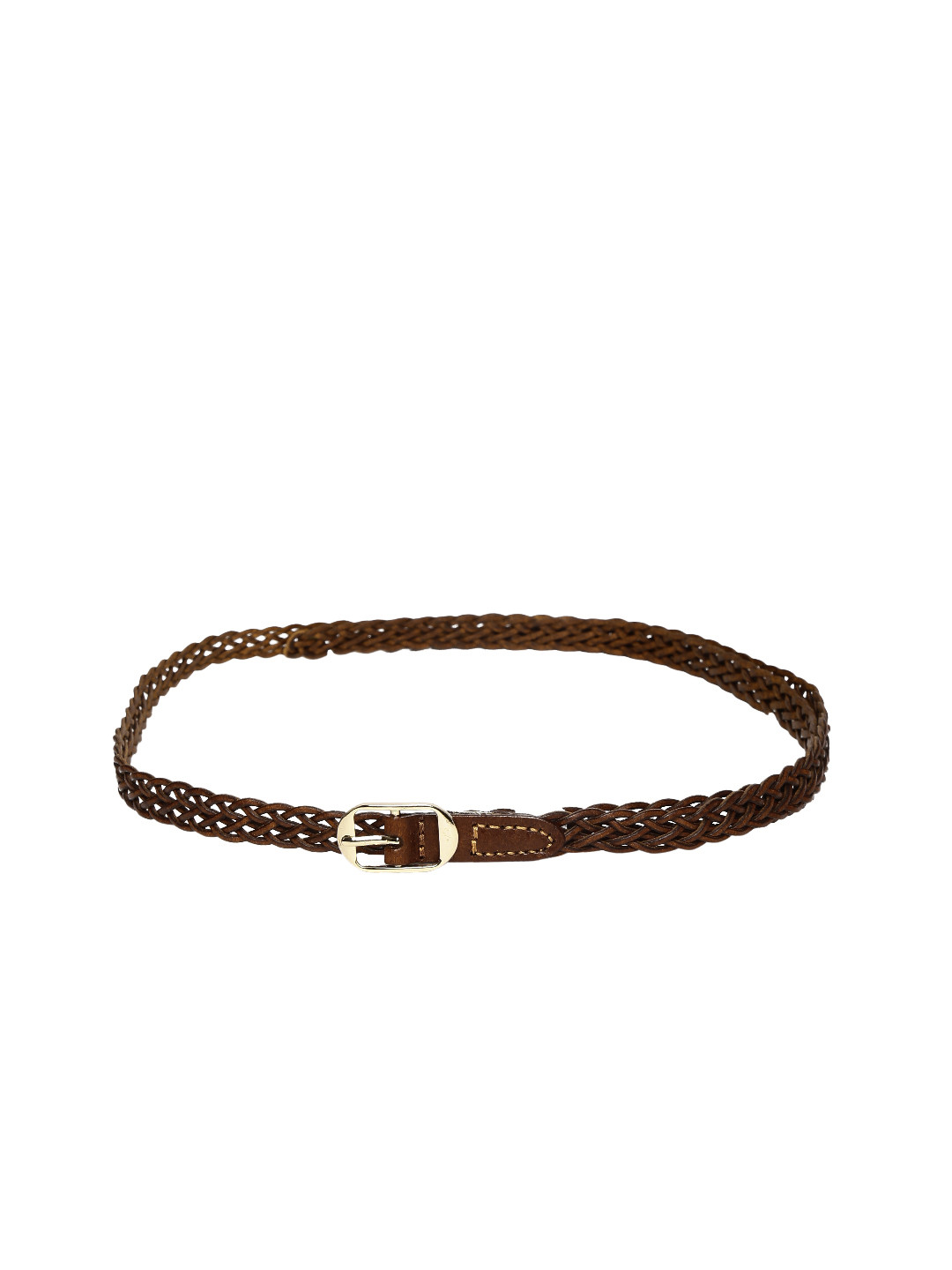 Buy Mast & Harbour Women Brown Braided Belt Belts for Women 1478584