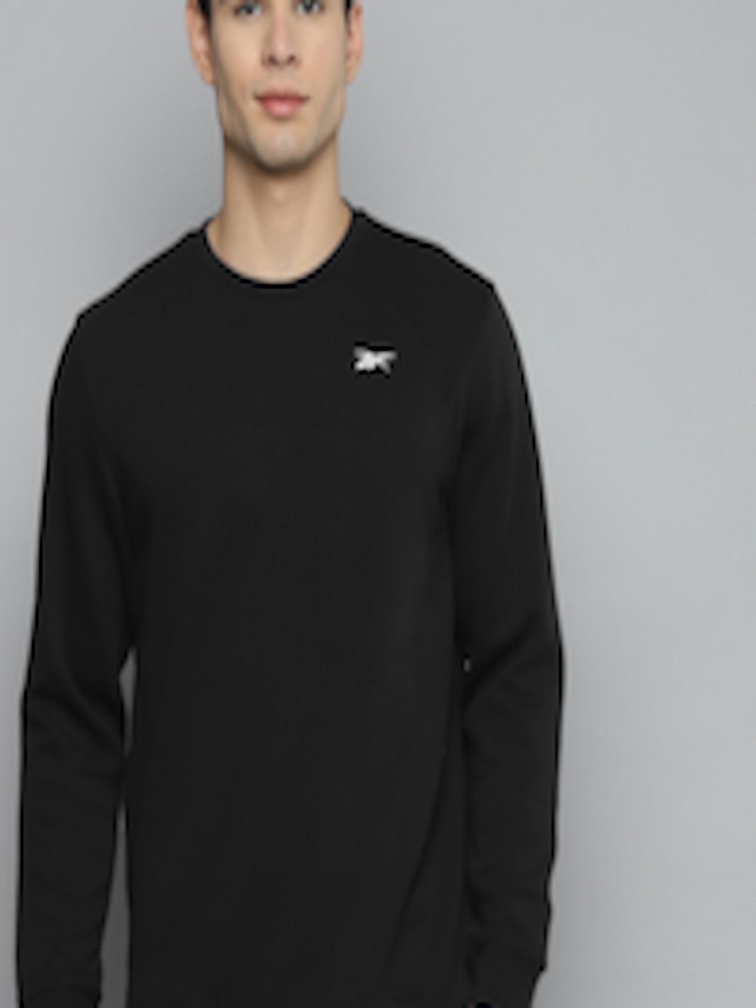 Buy Reebok Men Black Sweatshirt - Sweatshirts for Men 14792238 | Myntra