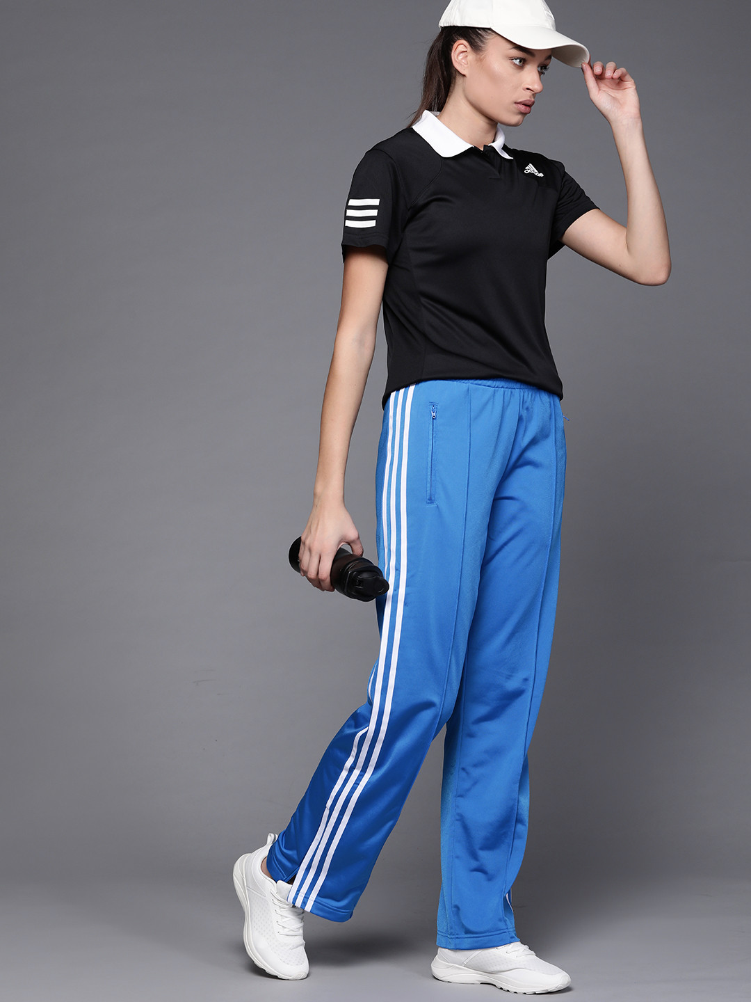 Buy ADIDAS Originals Women Blue Solid Primeblue Track Pants Track