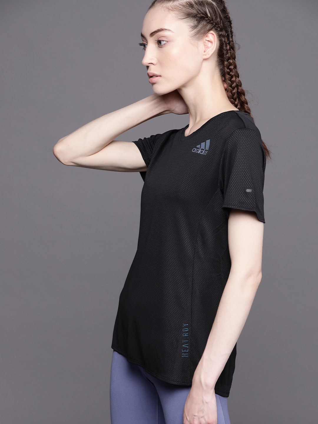 Buy ADIDAS Women Black HEAT.RDY Running Sustainable T Shirt Tshirts