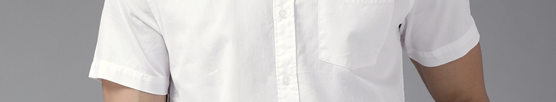 Buy Blackberrys Men White Slim Fit Solid Pocket Casual Shirt - Shirts ...