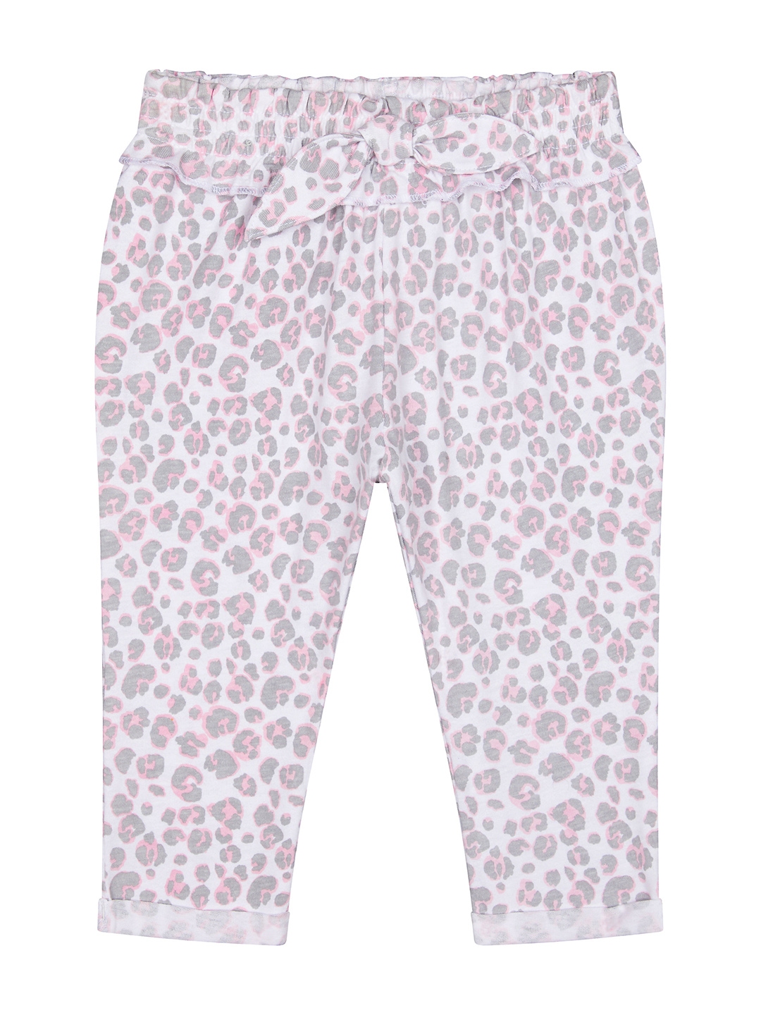 Buy Mothercare Girls White & Pink Animal Printed Trousers - Trousers ...