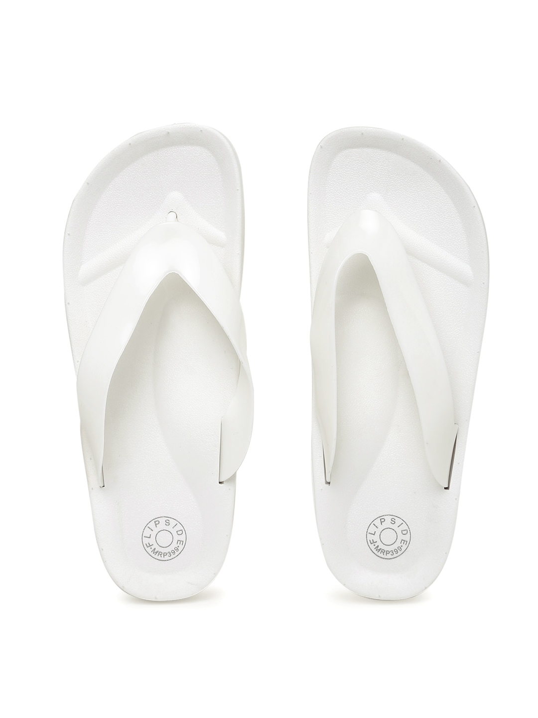 Buy Flipside Women White Flip Flops - Flip Flops for Women 1480432 | Myntra