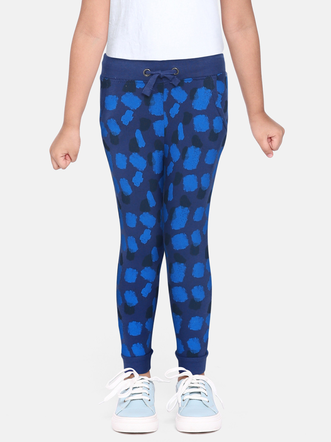Buy Mothercare Girls Pure Cotton Printed Joggers Track Pants for
