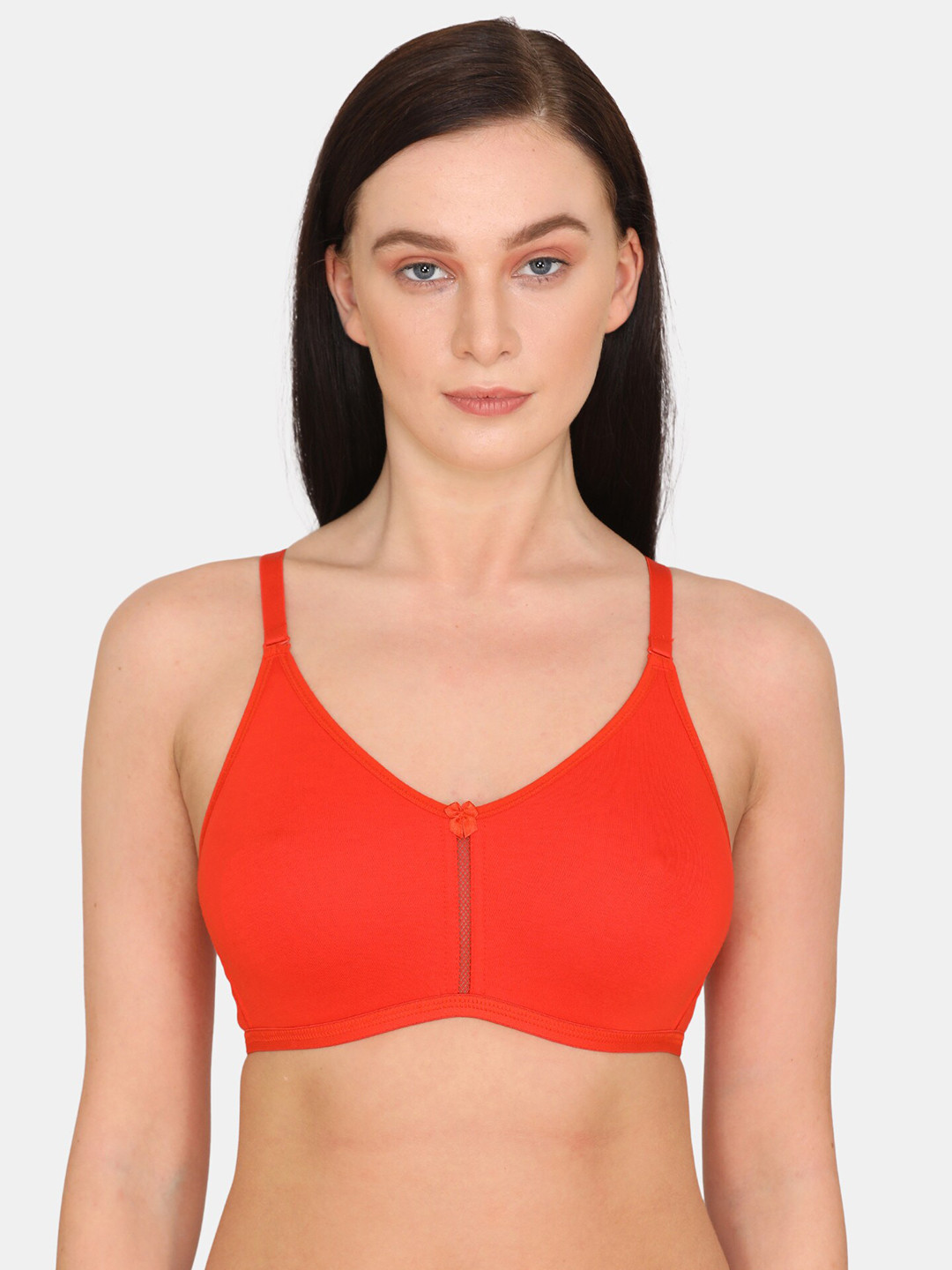 Buy Rosaline By Zivame Orange T Shirt Bra Half Coverage RO1028FASHCORNG