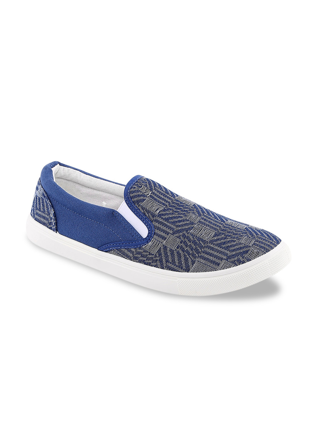 Buy Ajile By Pantaloons Men Blue Chunky Embellished Slip On Sneakers