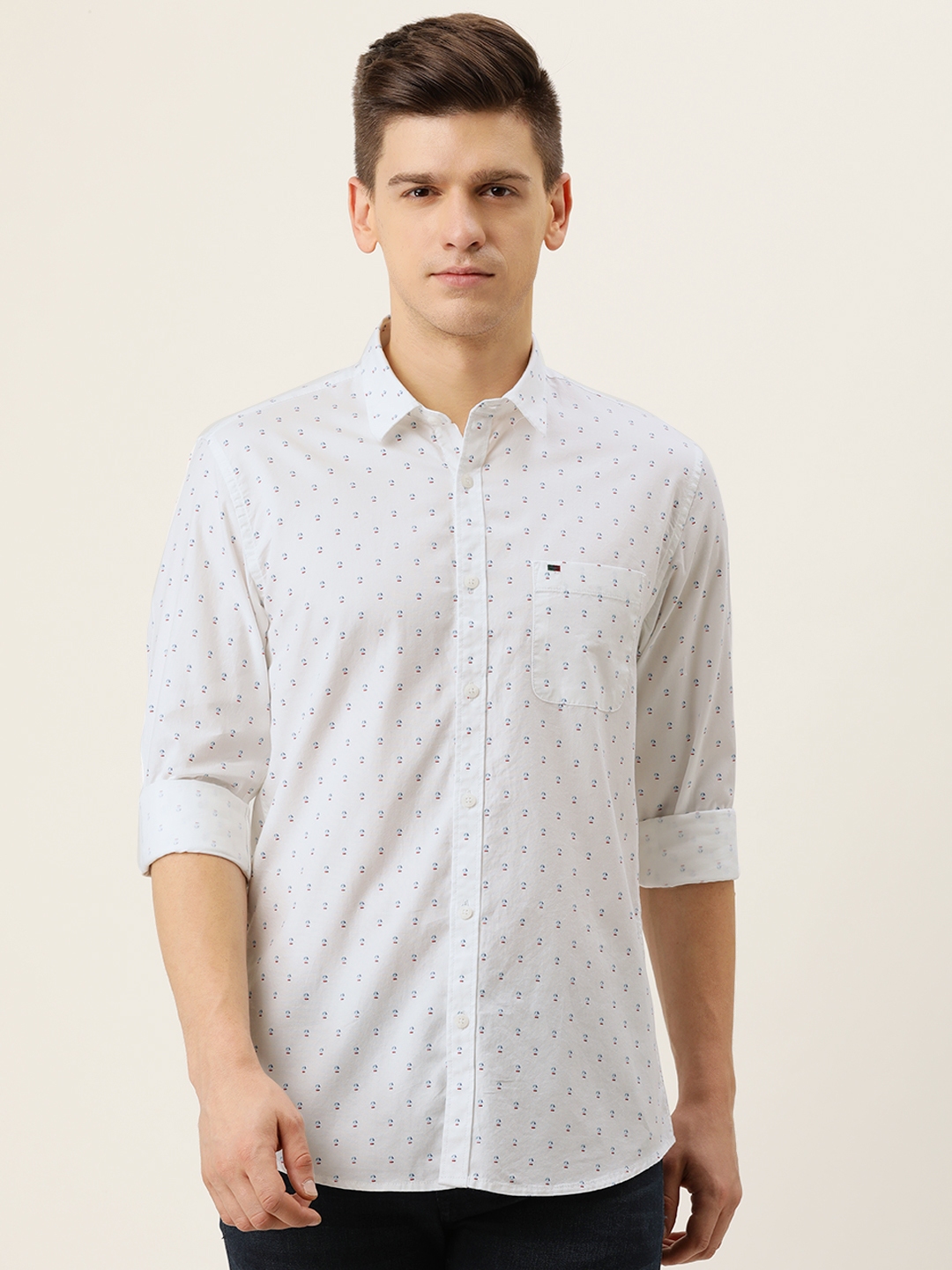 peter england shirts black