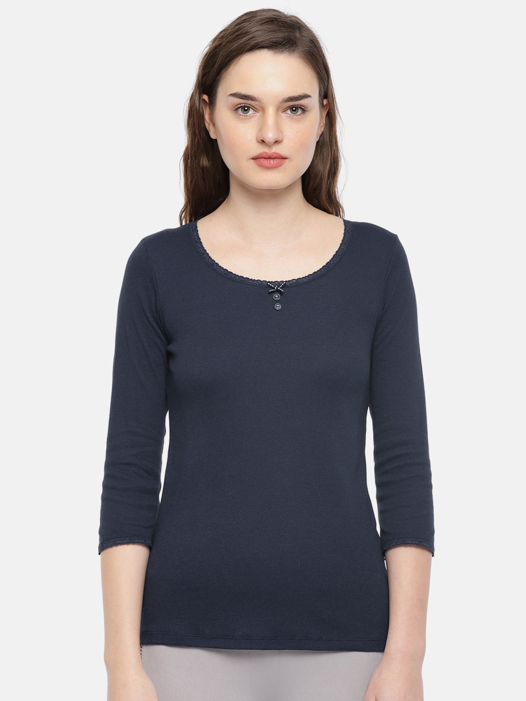 Buy Jockey Woman Navy Lounge Top Tops for Women 1482561 Myntra
