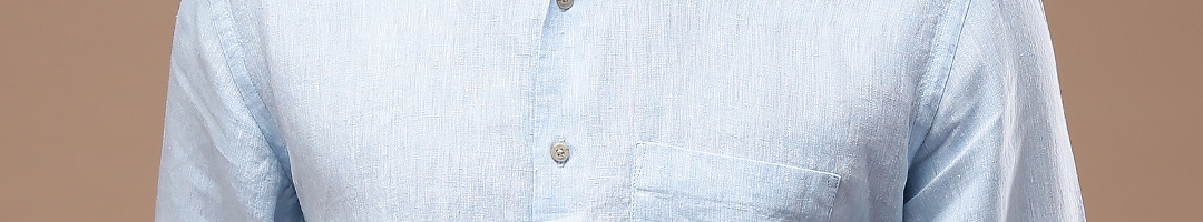 Buy Louis Philippe Men Blue Linen Formal Shirt - Shirts for Men 1483240 | Myntra