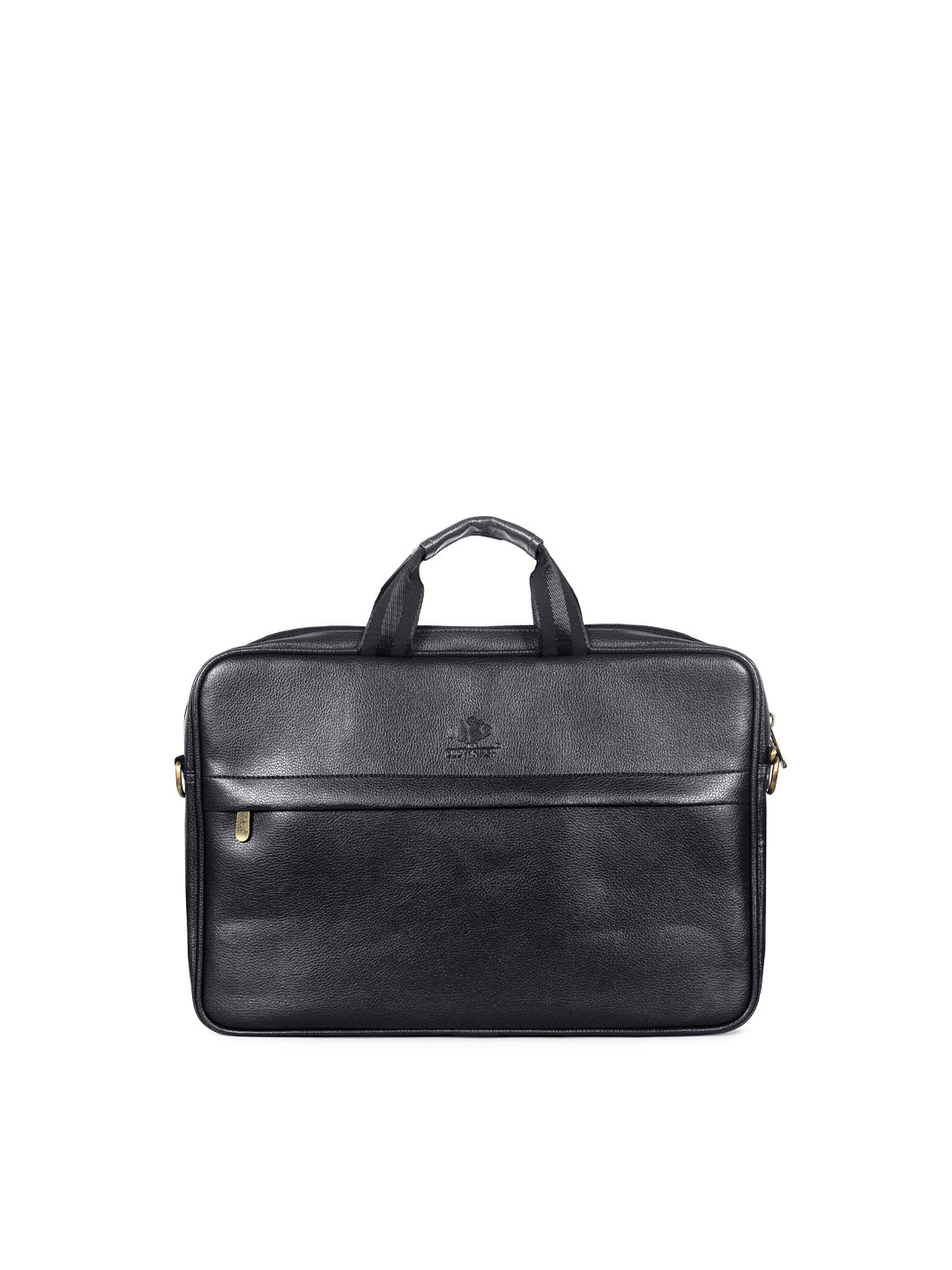 Buy THE CLOWNFISH Unisex Black Leather Laptop Bag Laptop Bag for