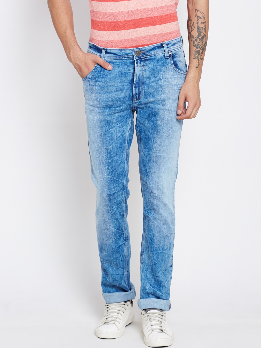 Buy American Swan Men Blue Slim Fit Stretchable Jeans - Jeans for Men ...