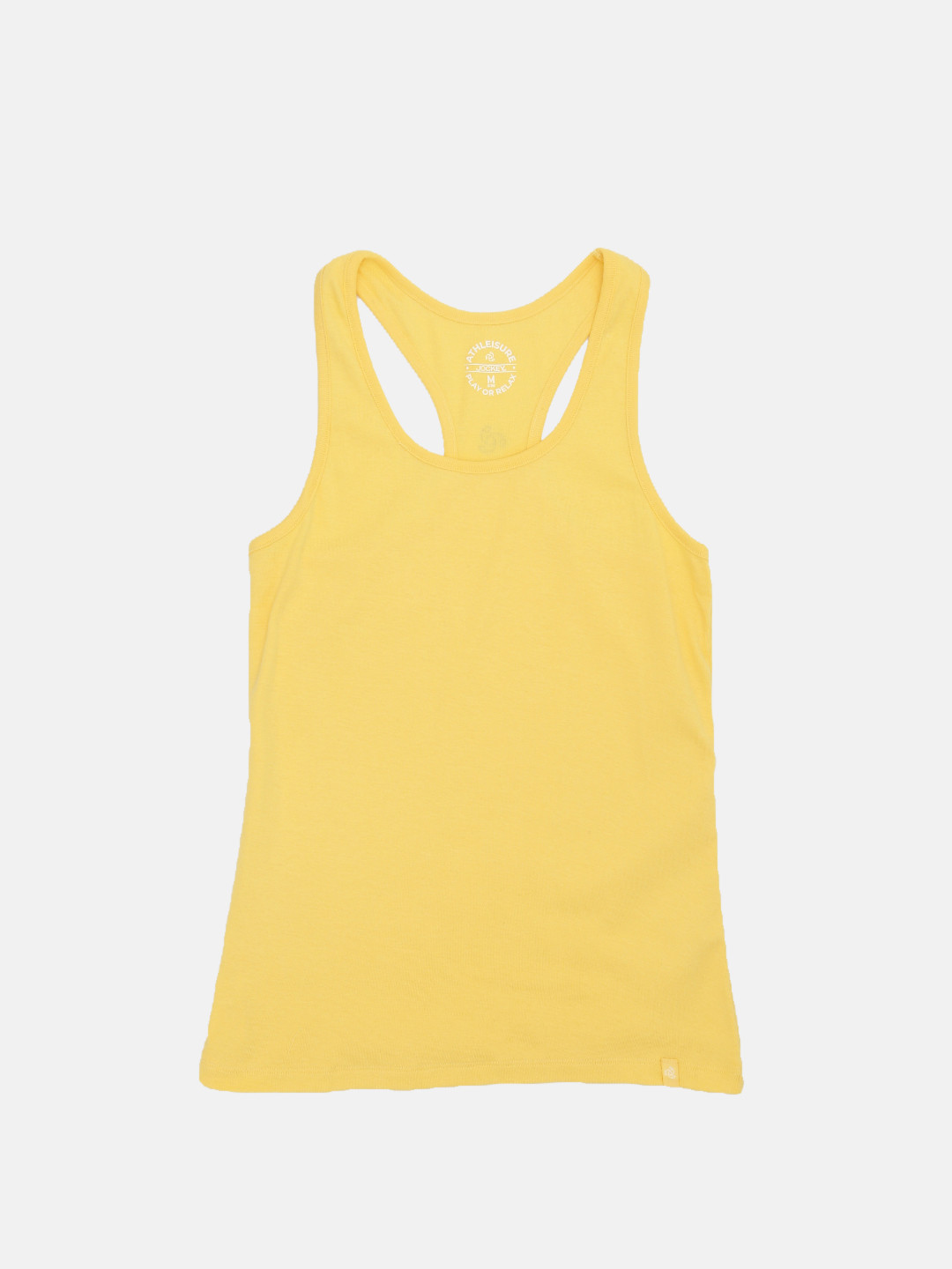 Buy Jockey Women Yellow Pure Cotton Solid Tank Top Tops for Women