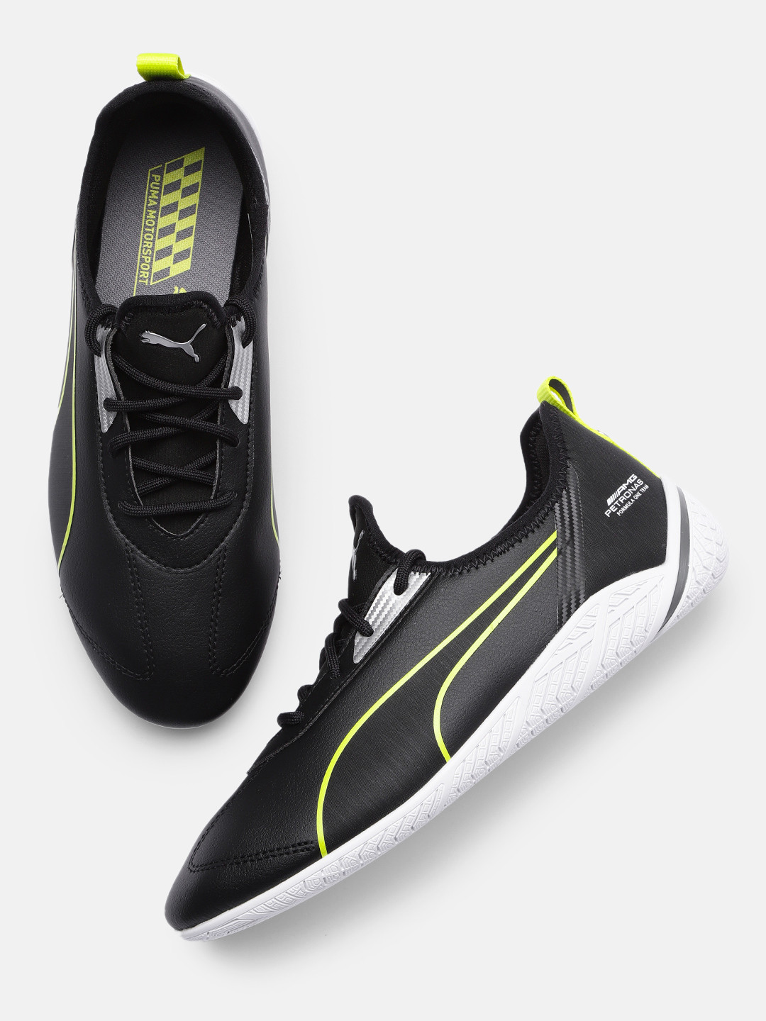 Buy PUMA Motorsport Women Black Mercedes F1 Ridge Cat Sneakers Casual