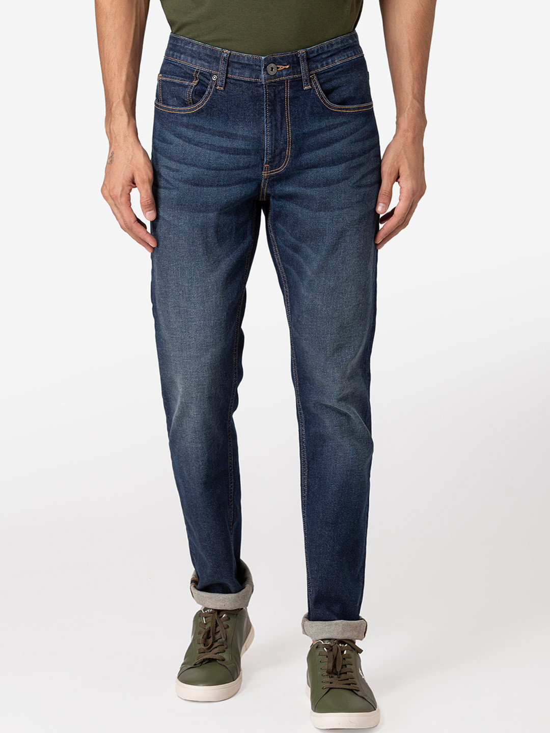 Buy Red Tape Men Blue Skinny Fit Light Fade Jeans Jeans for Men