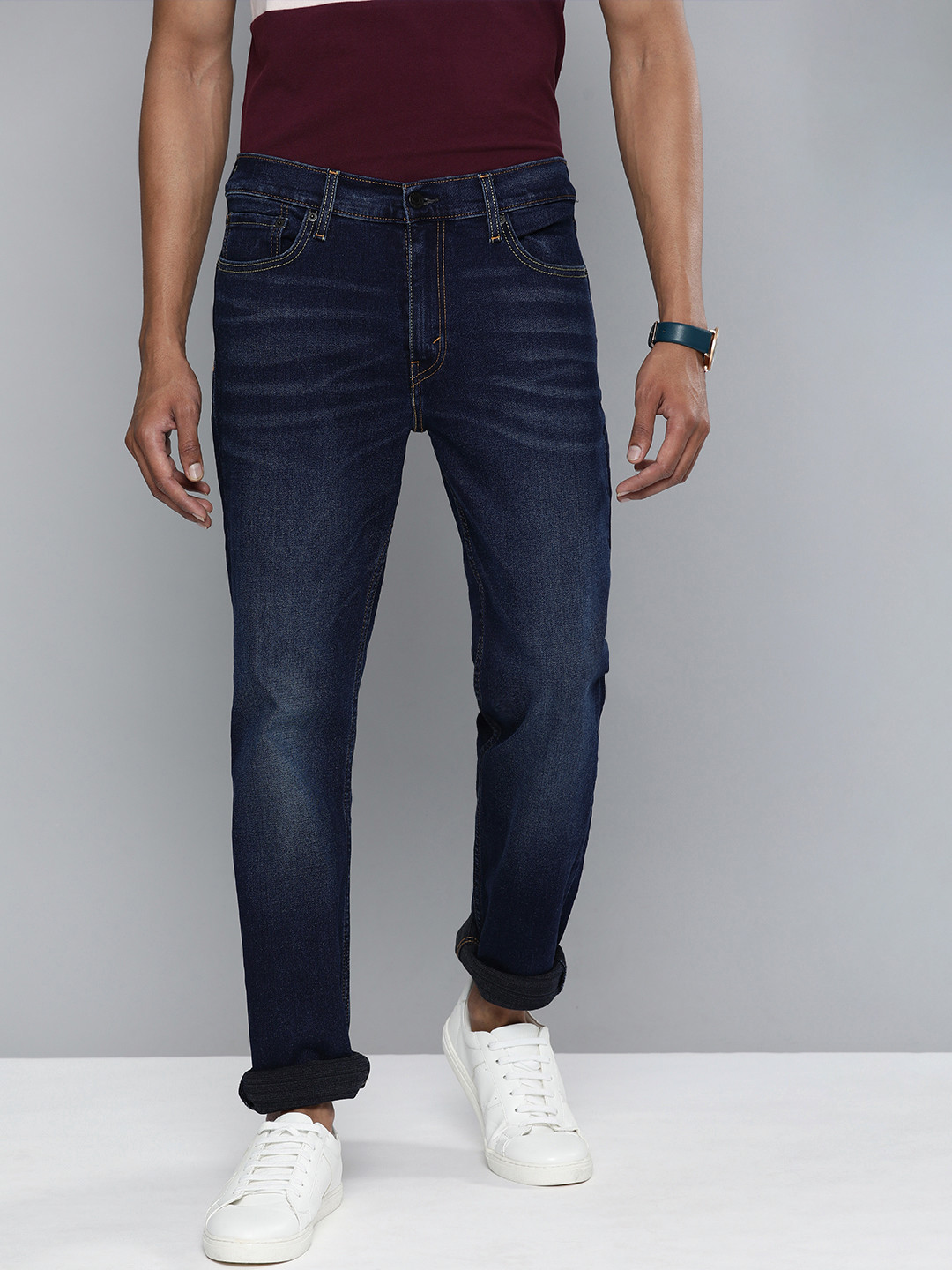 Buy Levis Men Blue Slim Fit Light Fade Stretchable Jeans Jeans for