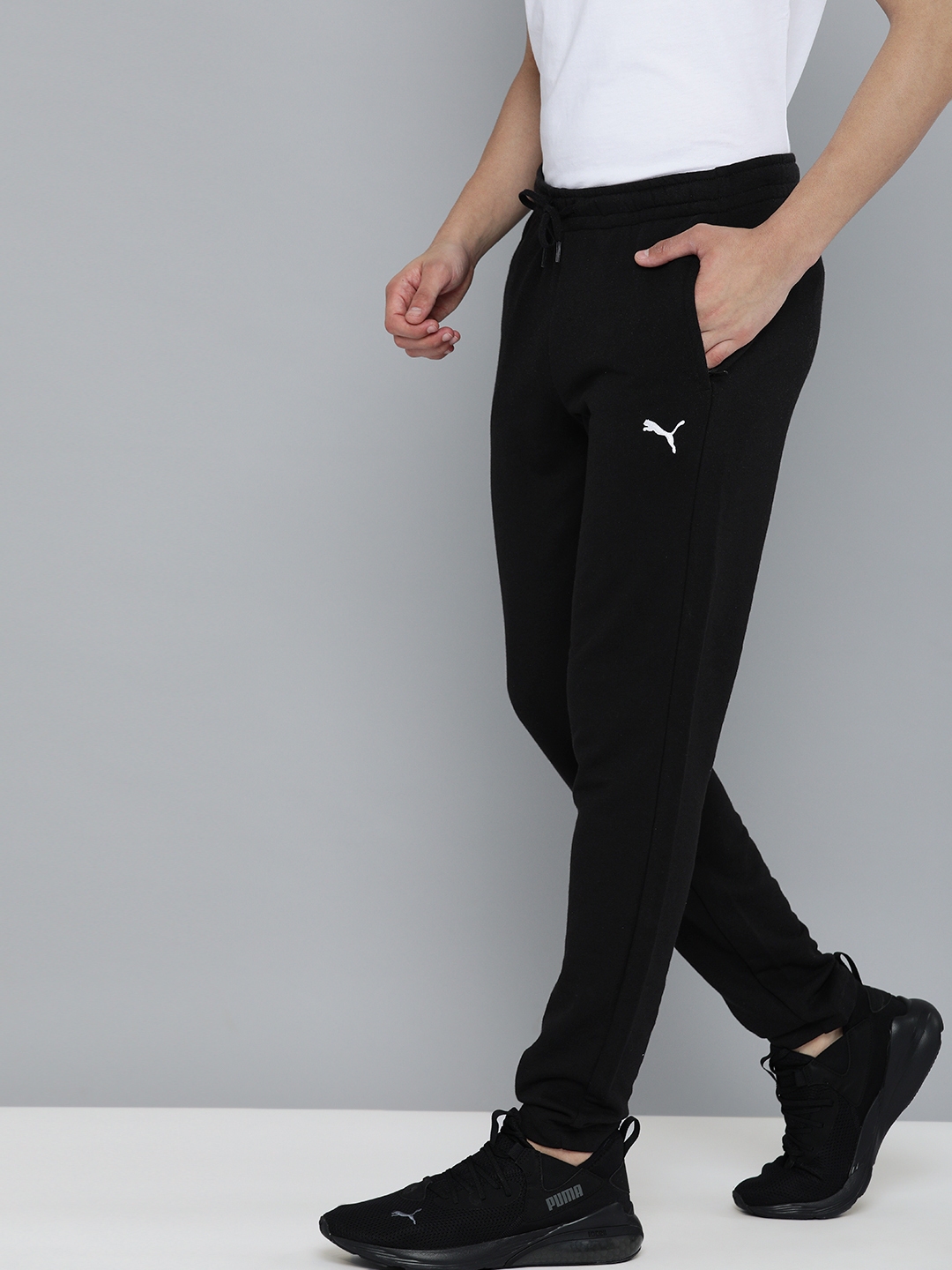 puma track pants with zipper pockets