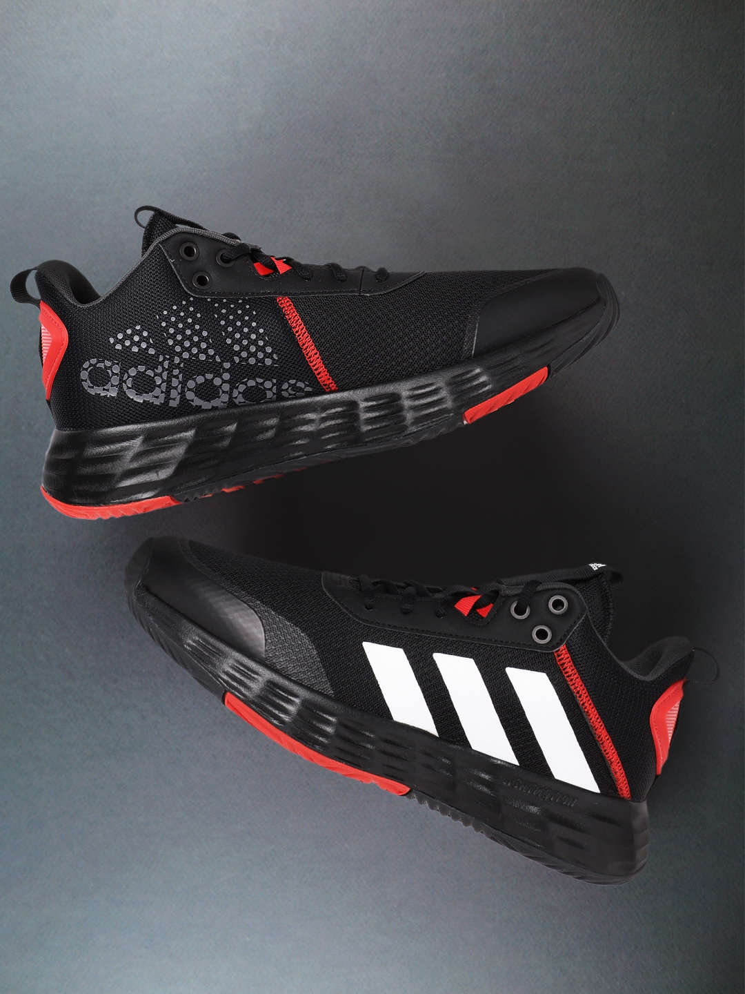 Buy Adidas Men Black Woven Design Own The Game 20 Sustainable Basketball Shoes Sports Shoes 0027