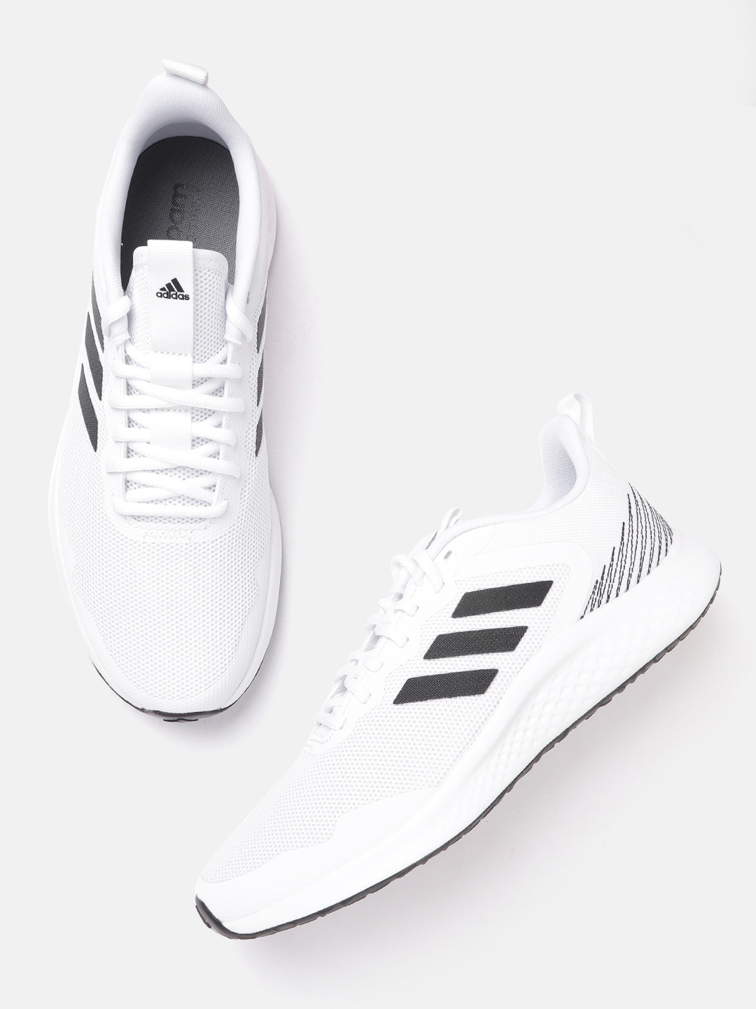 Buy ADIDAS Men White & Black Fluidstreet Woven Design Sustainable