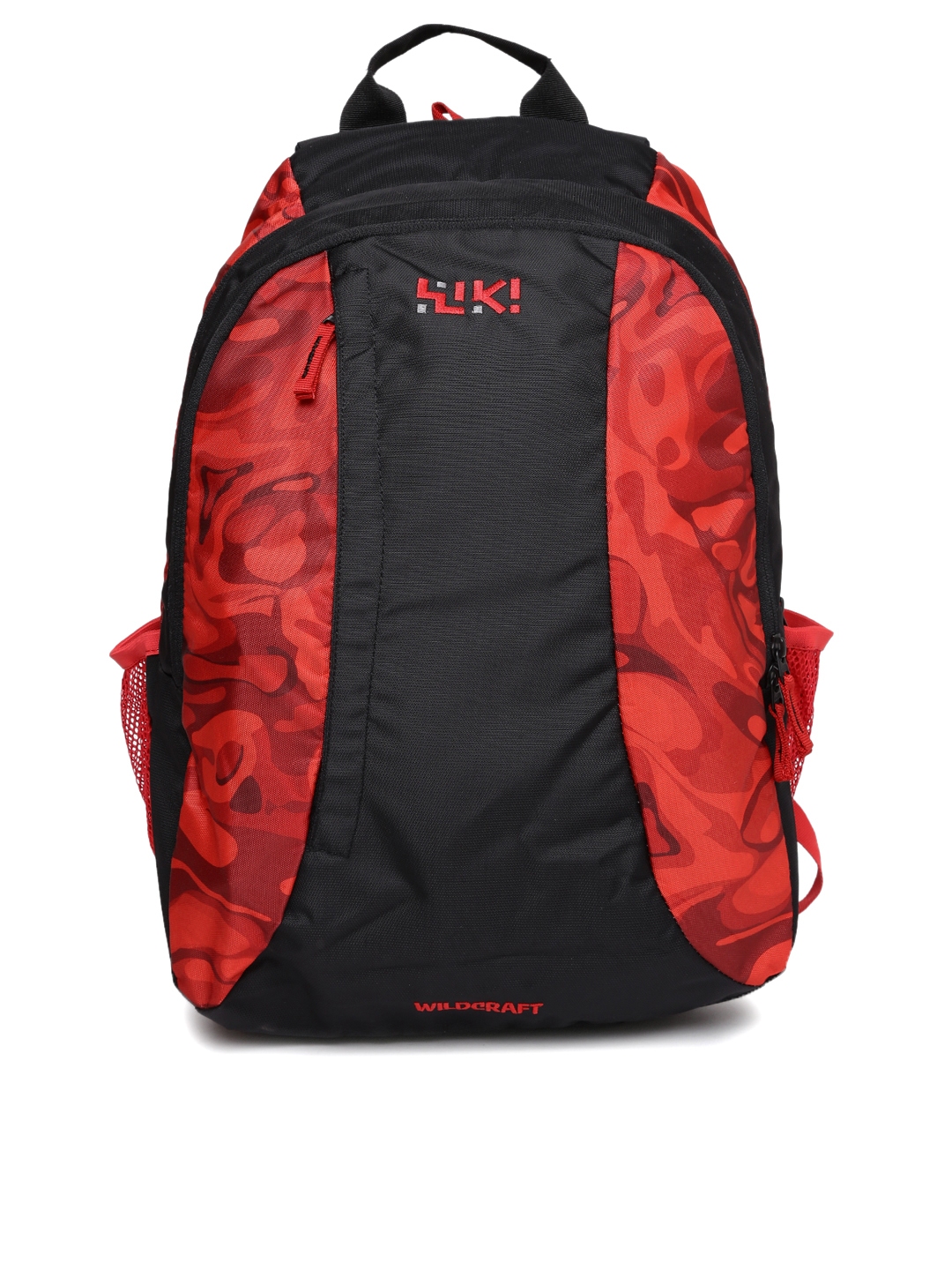 wildcraft men black printed rucksack