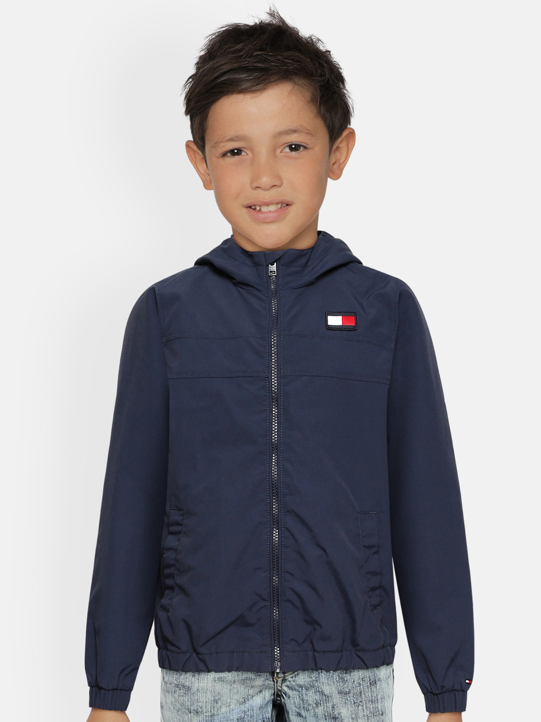 Buy Tommy Hilfiger Boys Navy Blue Bomber Jacket Jackets for Boys
