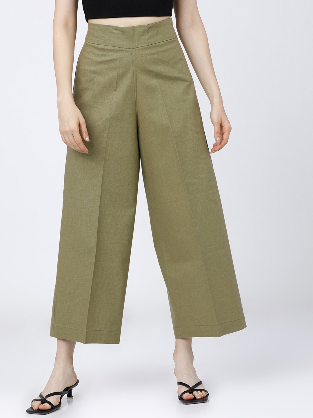 olive green trousers for ladies