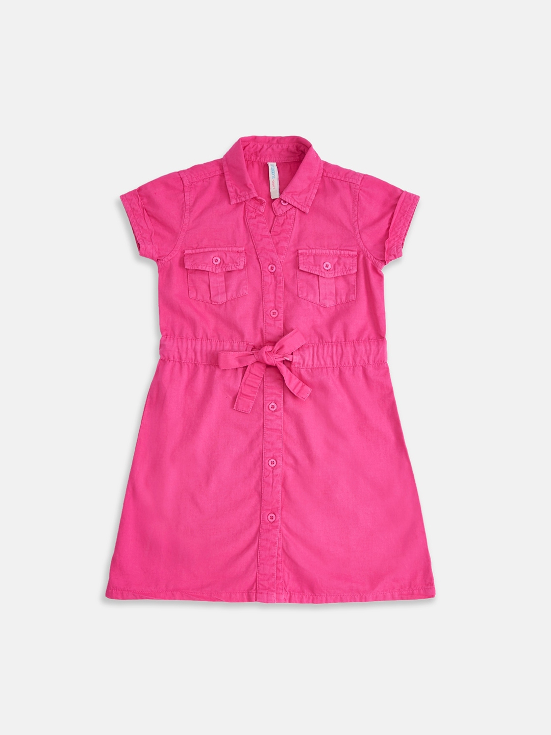 Buy Pantaloons Junior Fuchsia Shirt Dress - Dresses for Girls 14877112 ...