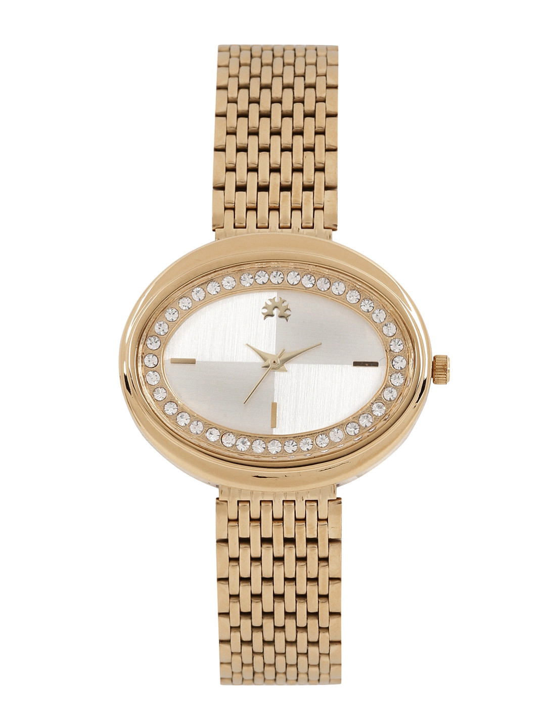 Buy Anouk Women Silver Toned Embellished Analogue Watch A13 A - Watches ...