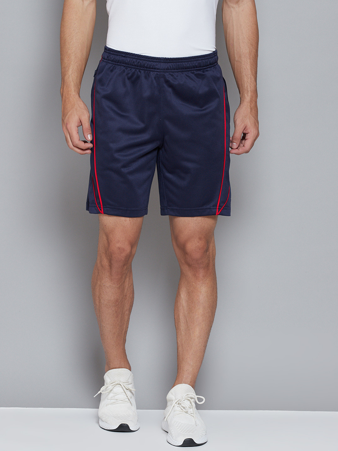 Buy Reebok Men Navy Blue Solid Mid Rise Training Shorts Shorts for Men 14881074 Myntra