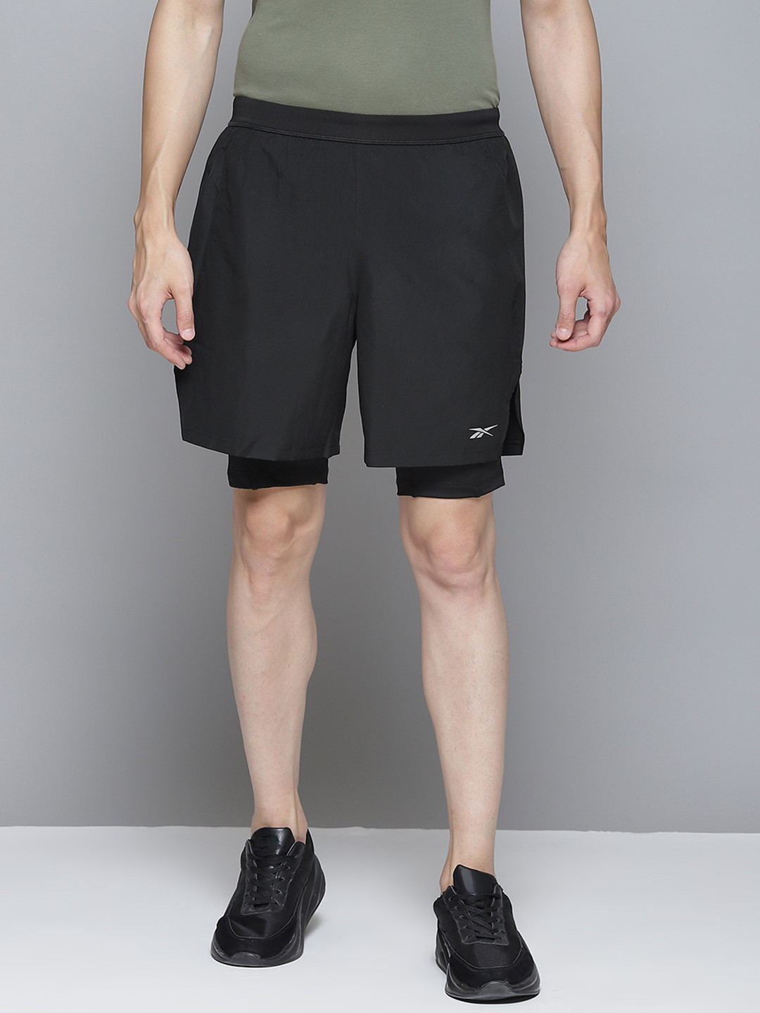 Buy Reebok Men Black Running Essential REECYCLED + SPEEDWICK 2 IN 1