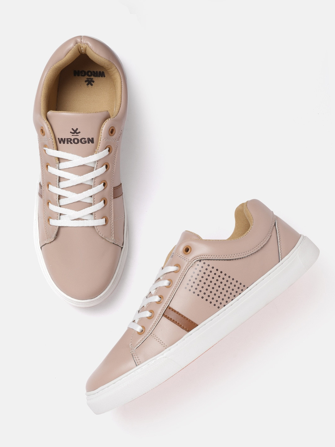 wrogn beige sneakers