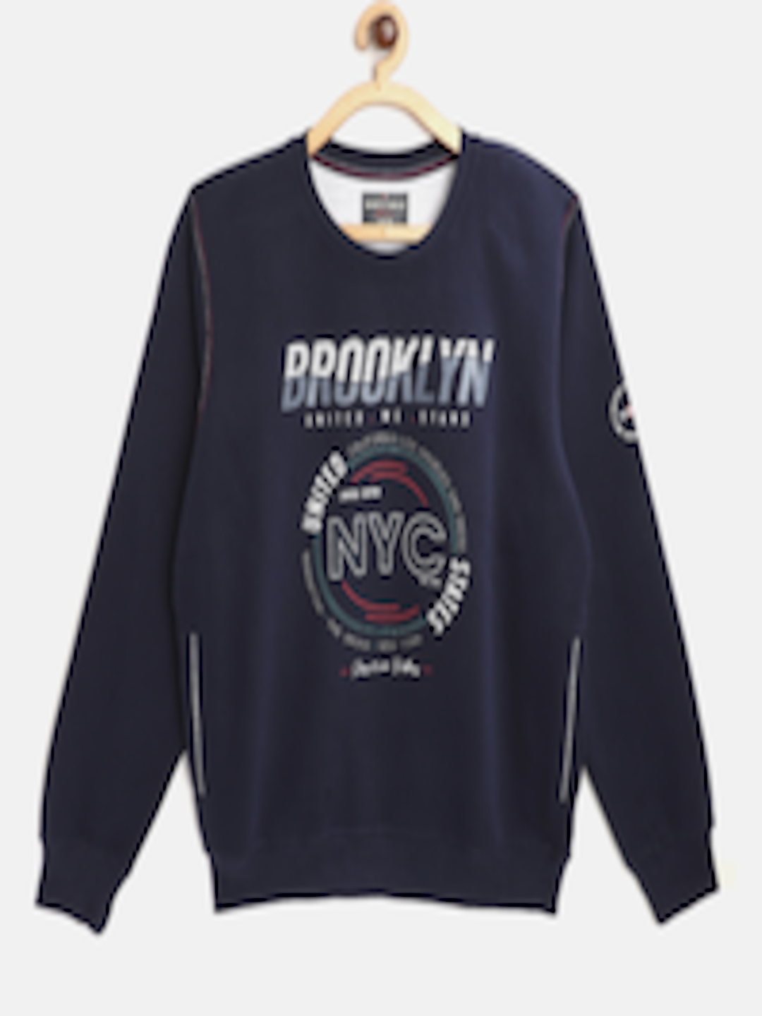 Buy Monte Carlo Boys Navy Blue & White Printed Sweatshirt - Sweatshirts ...