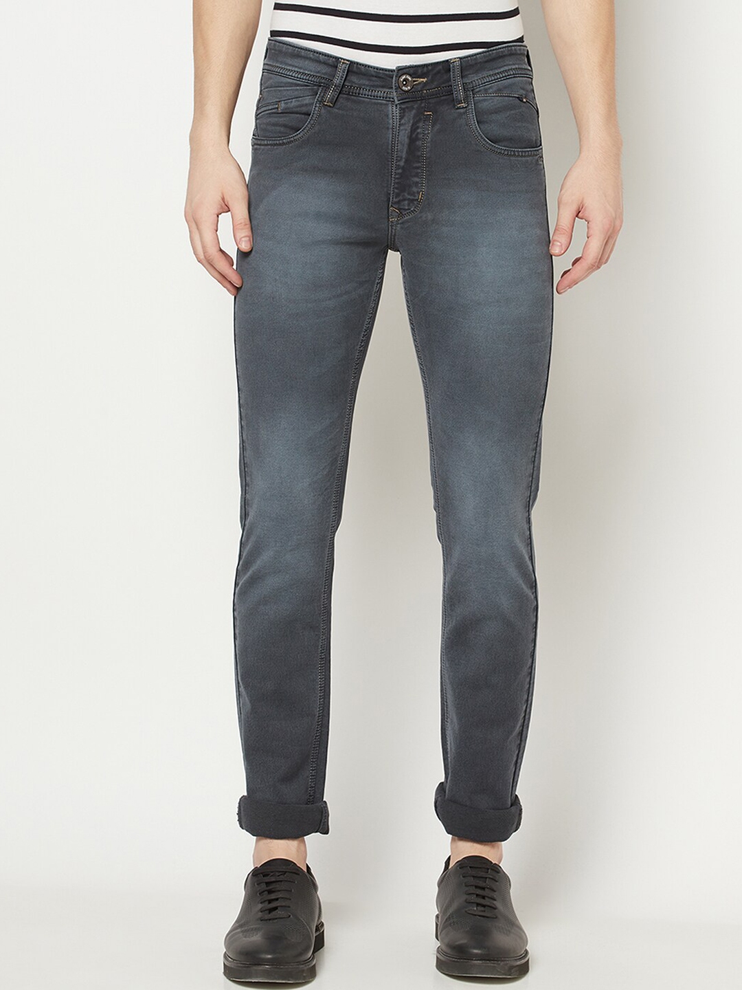 Buy Octave Men Grey Light Fade Jeans - Jeans for Men 14910240 | Myntra