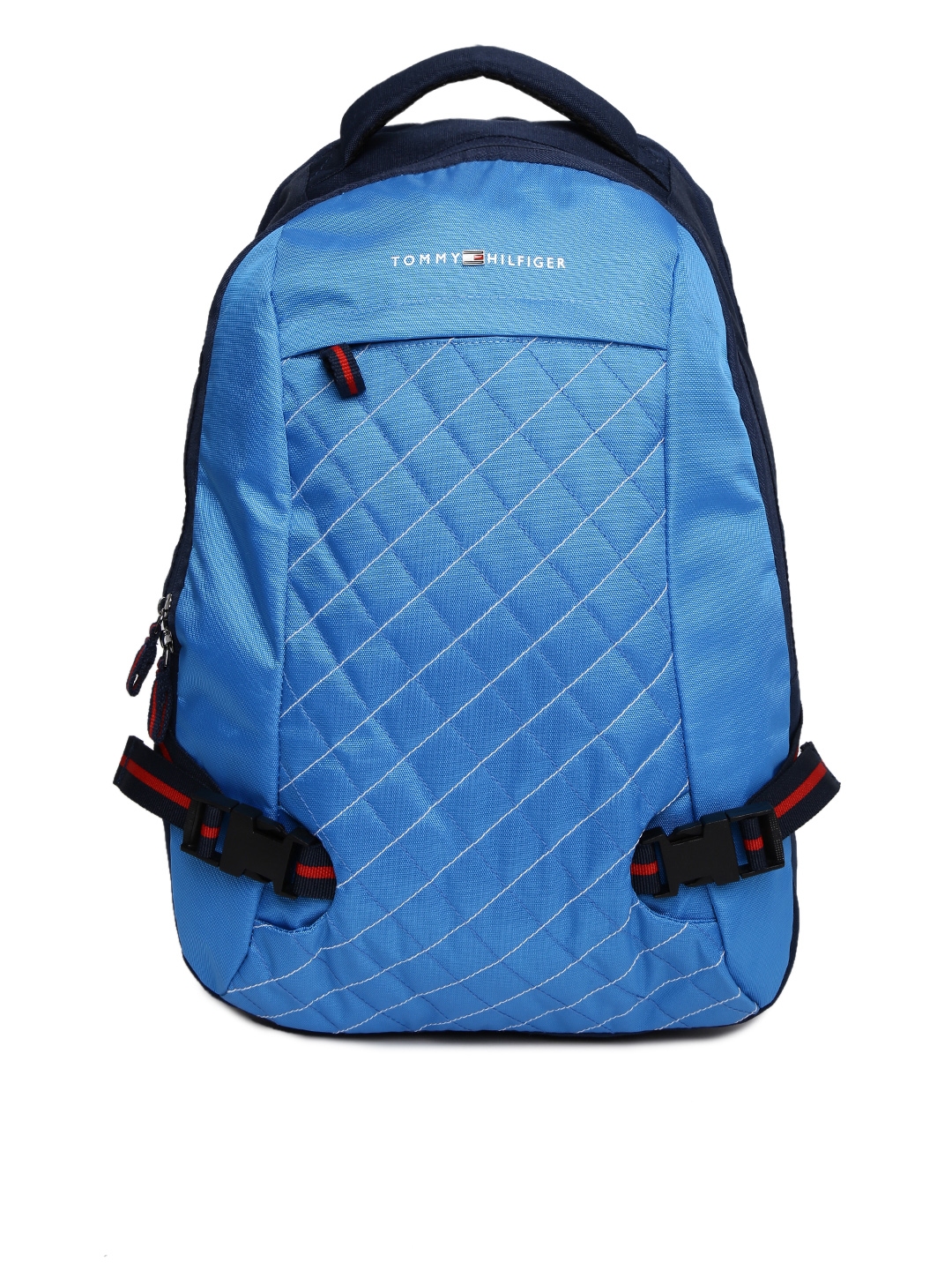 Buy Tommy Hilfiger Unisex Blue Colourblocked Backpack - Backpacks for
