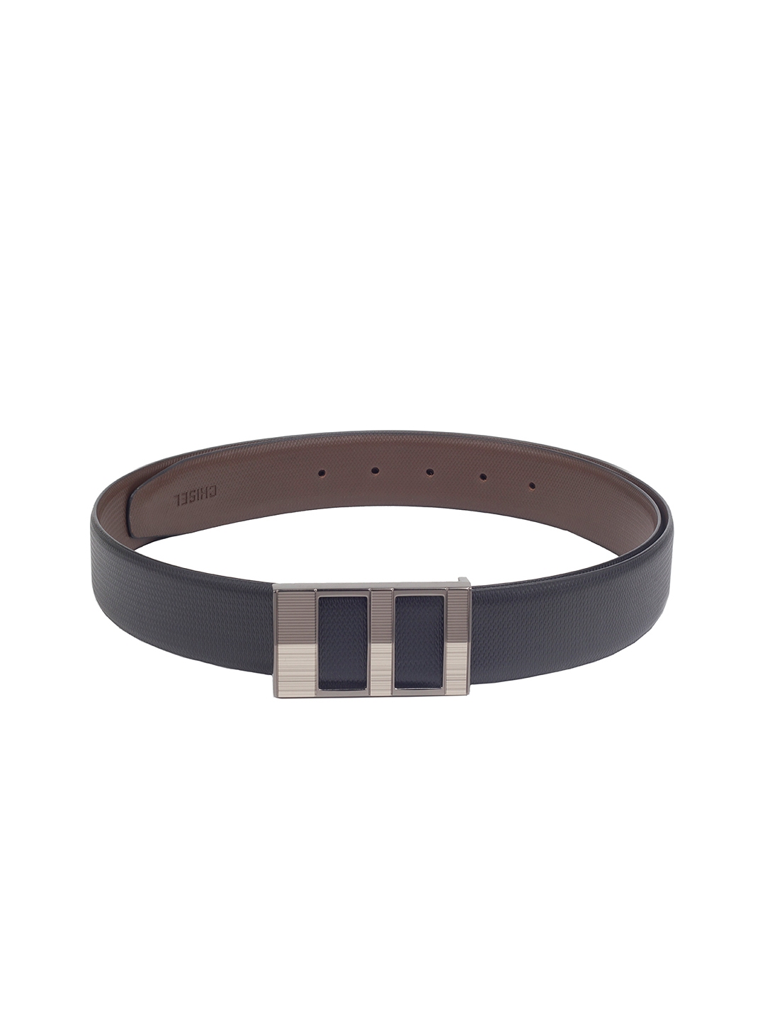 Buy CHISEL Men Black Textured Leather Belt - Belts for Men 1491738 | Myntra