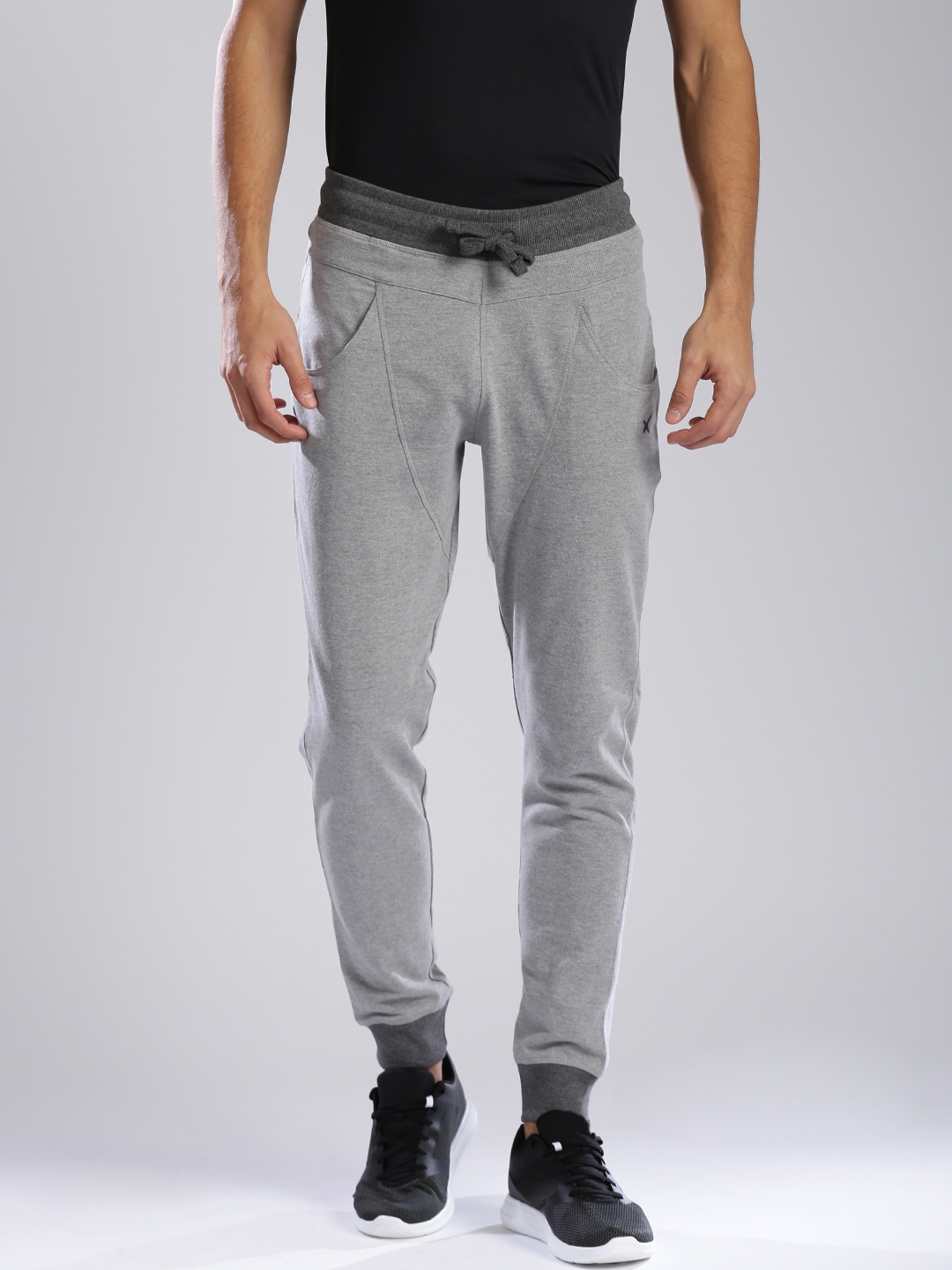hrx grey track pants