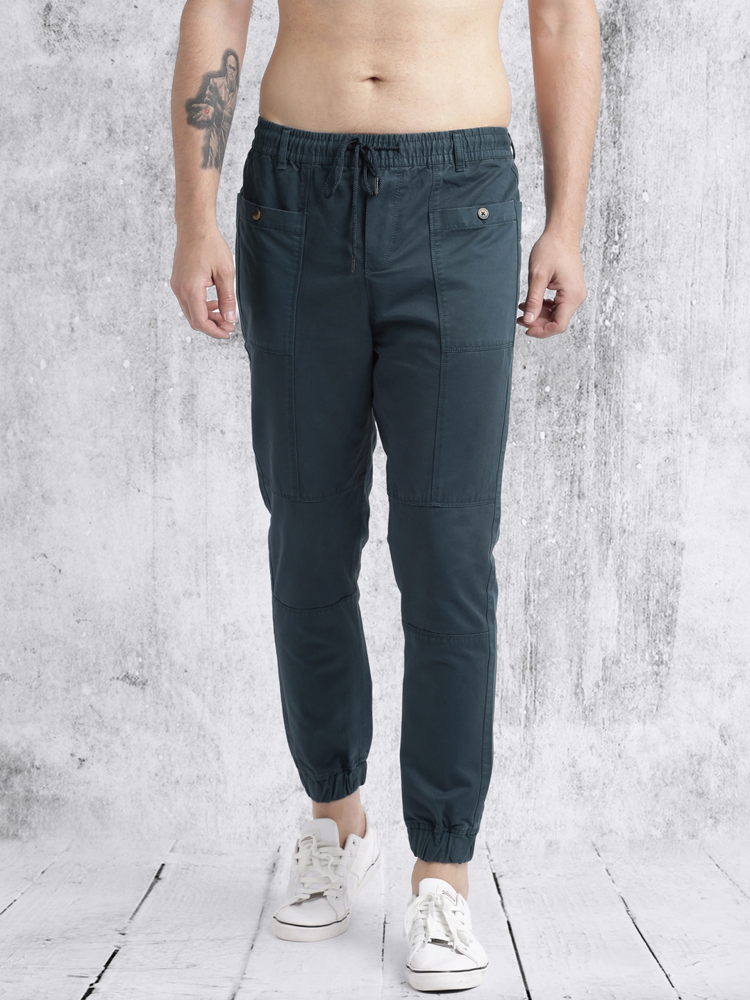 teal blue joggers