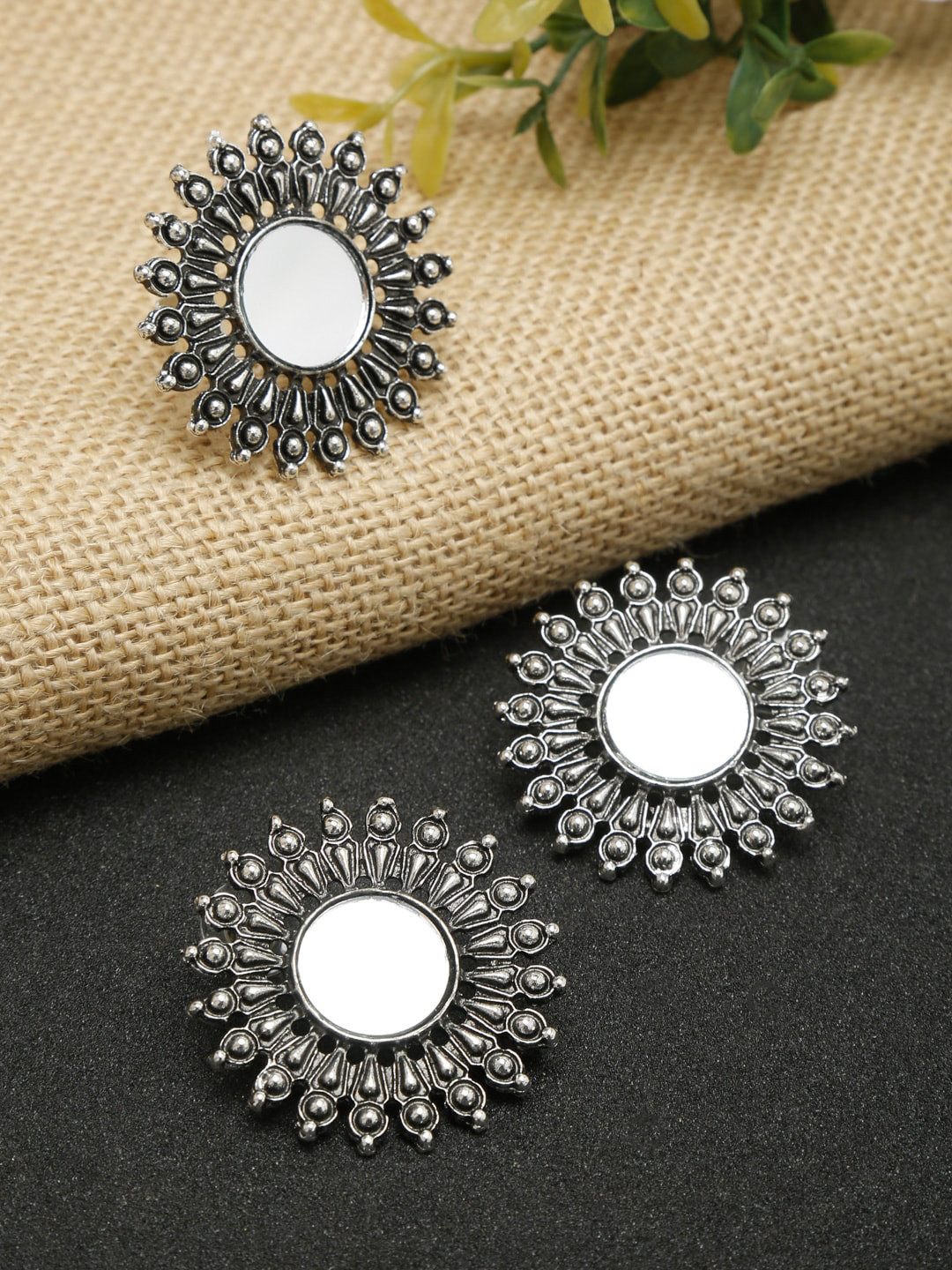 Buy NEUDIS Silver Plated Mirror Jewellery Set Jewellery Set for Women