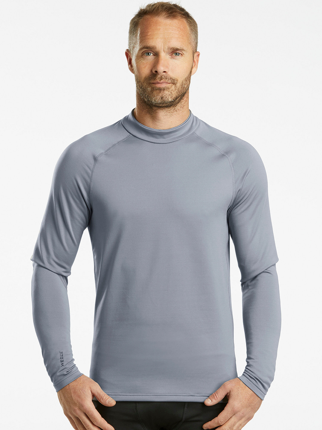 Buy WEDZE By Decathlon Men Grey Solid Skiing And Snowboarding Thermal