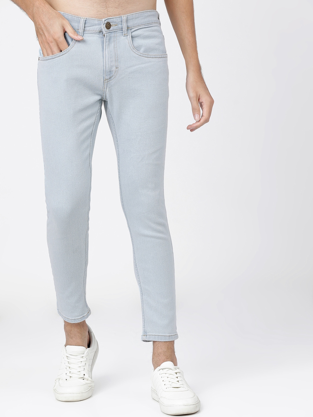 highlander tapered fit men blue jeans