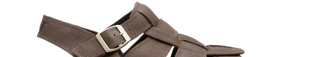 Buy CAT Men Brown Leather Sports Sandals - Sports Sandals for Men ...