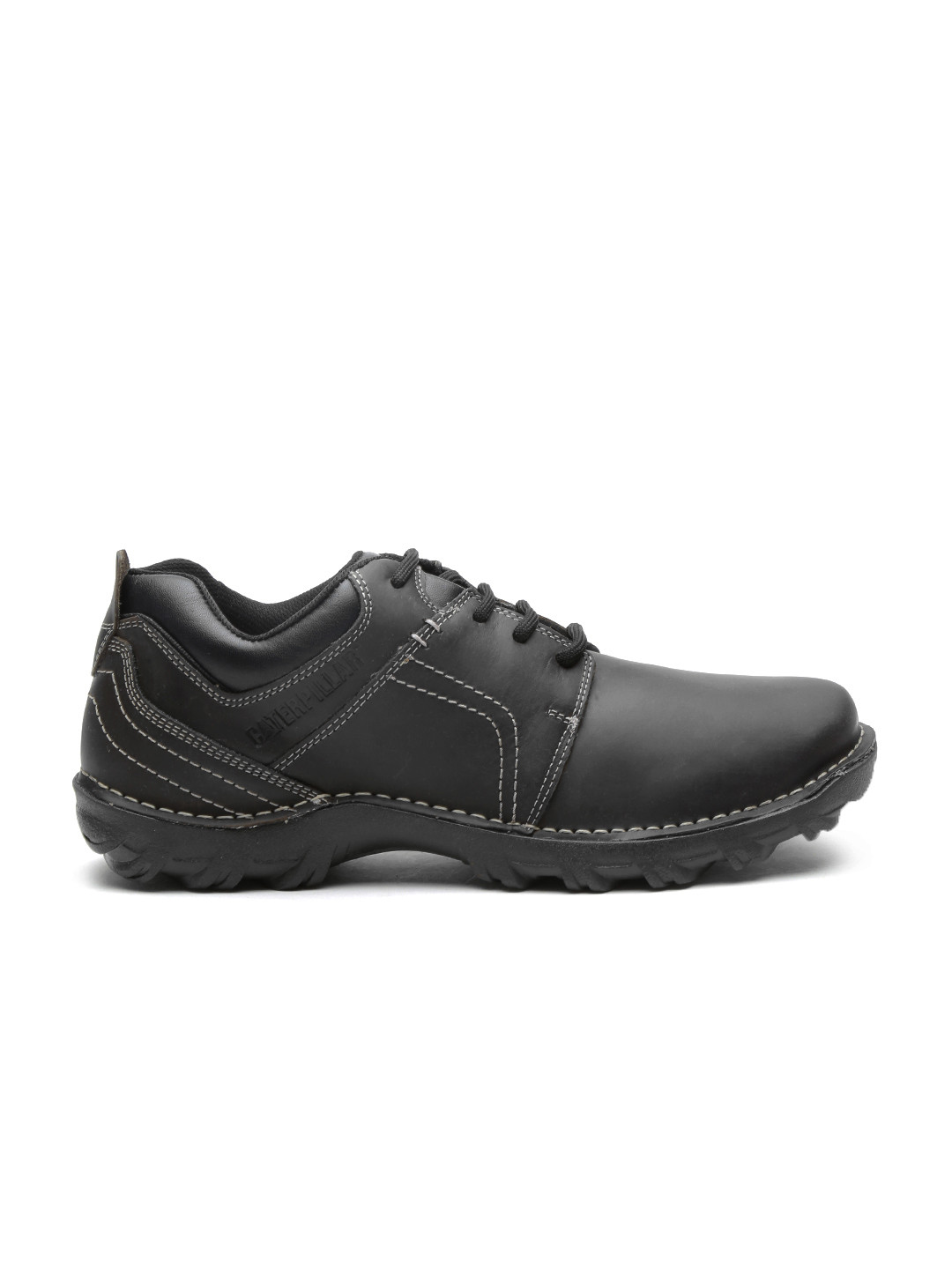 Buy CAT Men Black Solid Leather Derbys Casual Shoes for Men 1494548 Myntra