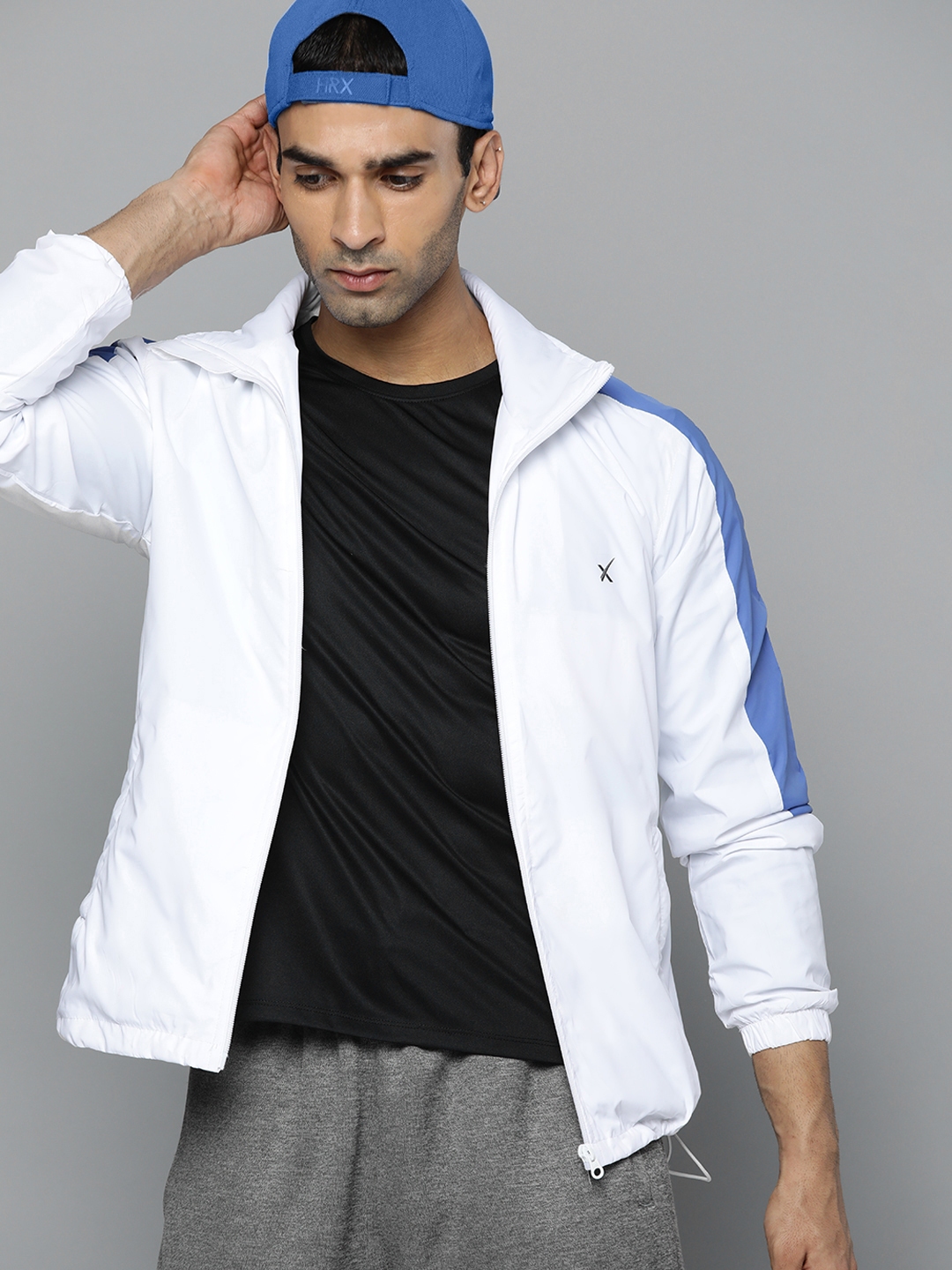 Buy HRX By Hrithik Roshan Men White Solid Running Sporty Jacket
