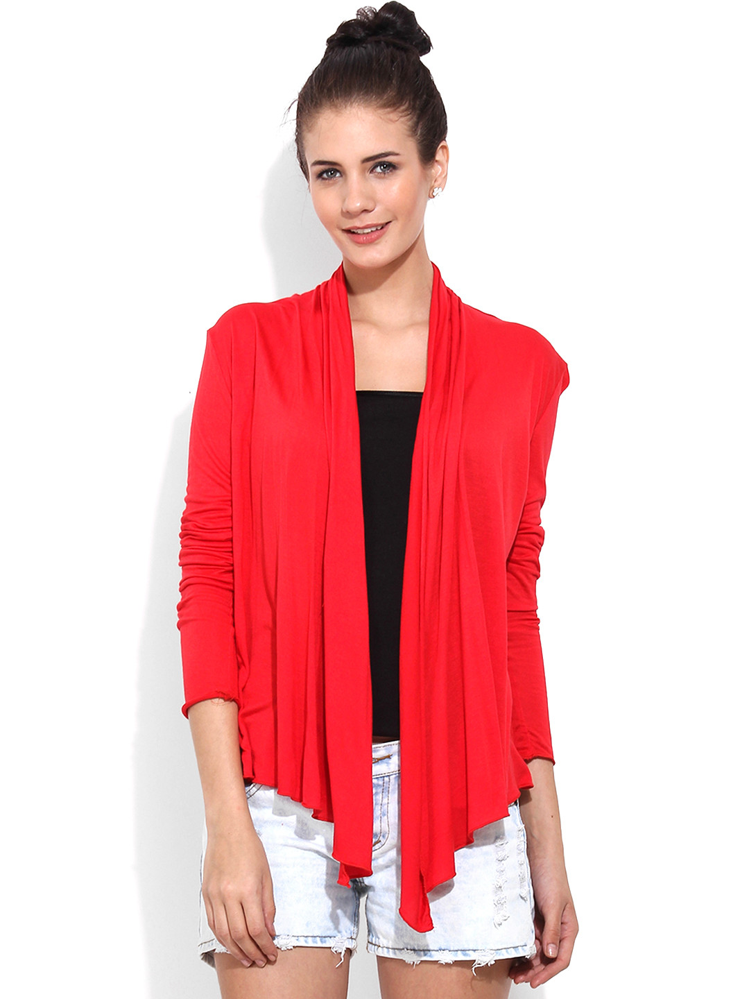 Buy Trend Arrest Red Shrug Shrug for Women 1497200 Myntra