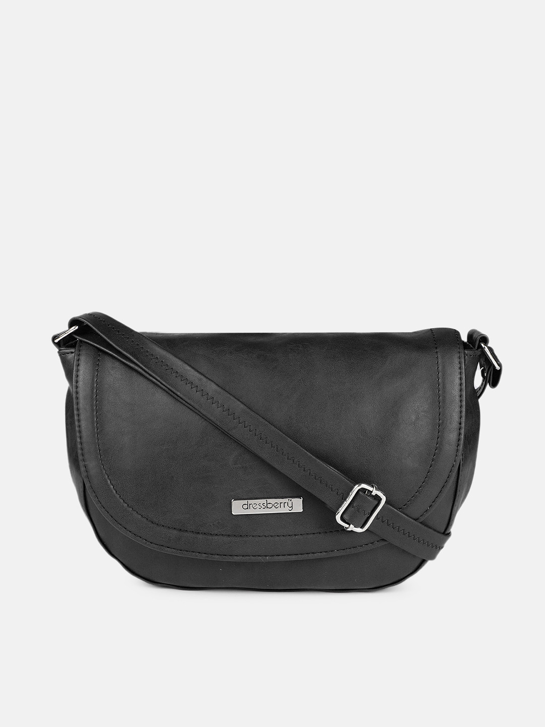 Buy DressBerry Women Black Solid Sling Bag Handbags for Women 14980668 Myntra