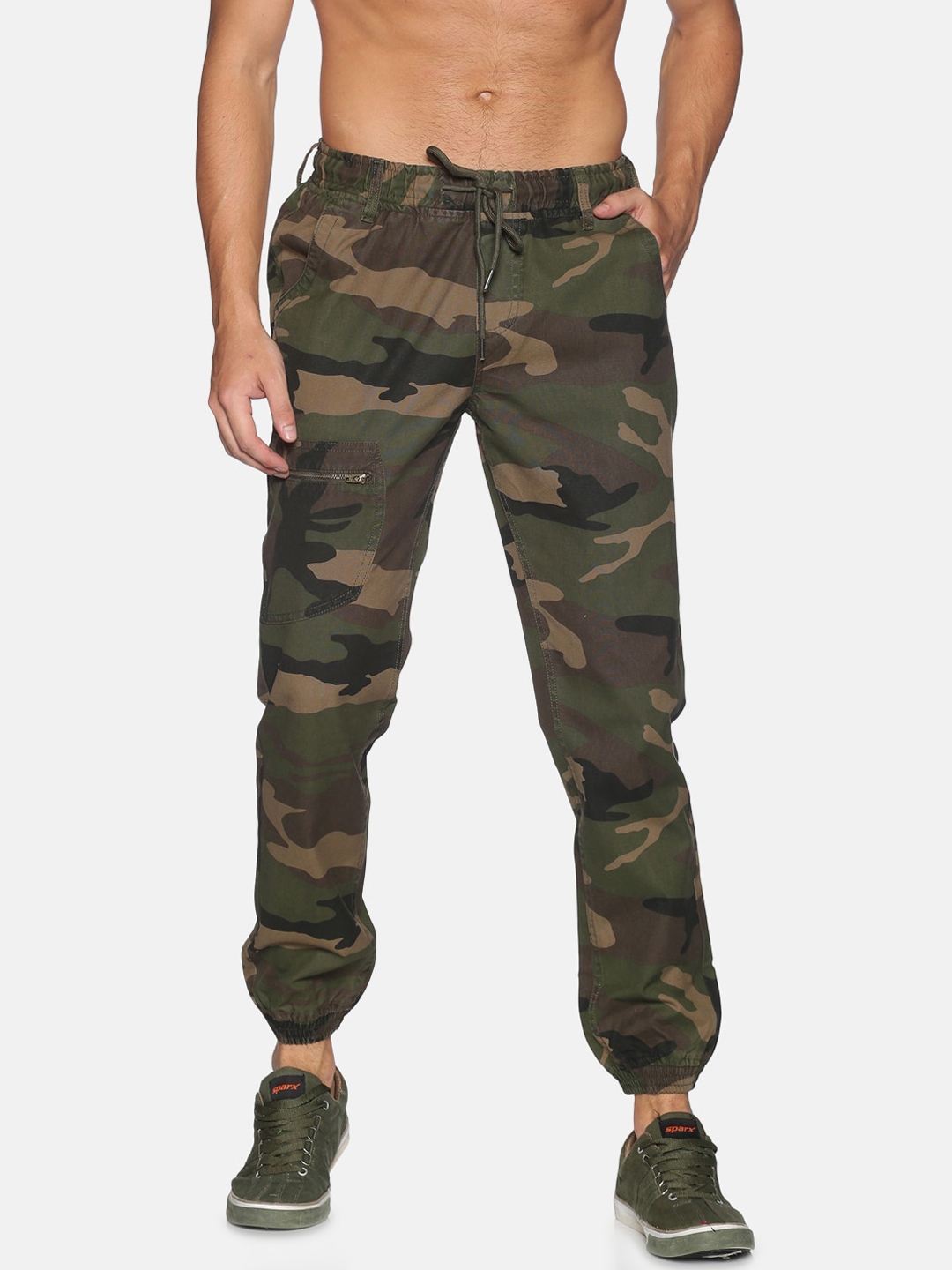 ivoc olive solid joggers