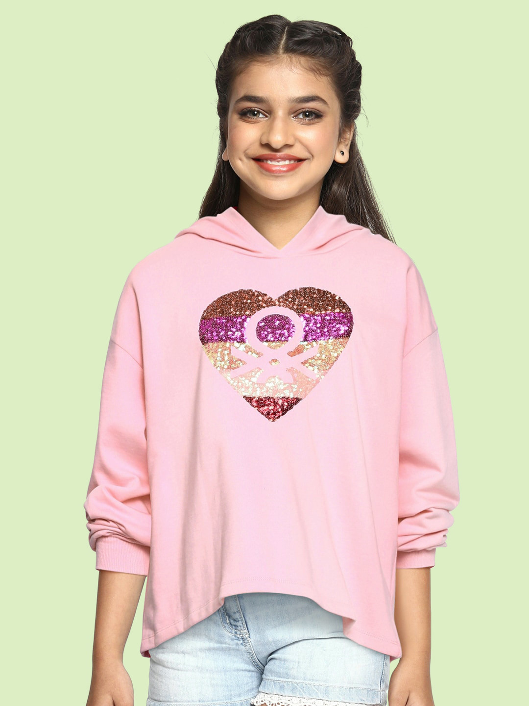 Benetton Vestaglia Cuori Benetton Vestaglia Vestaglia Con Stampa A