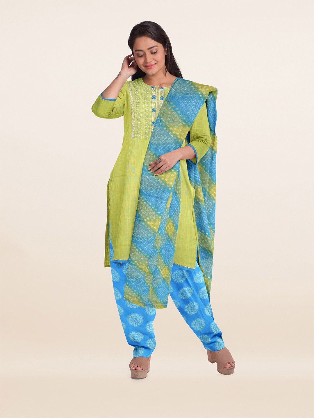 pothys dress material online