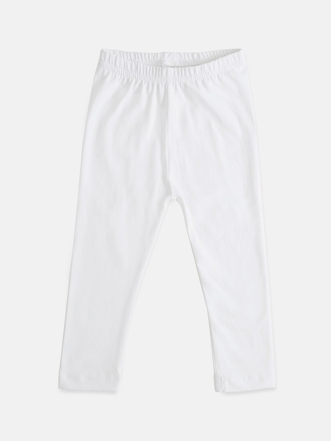 Buy Pantaloons Baby Girls White Solid Leggings Leggings for Girls