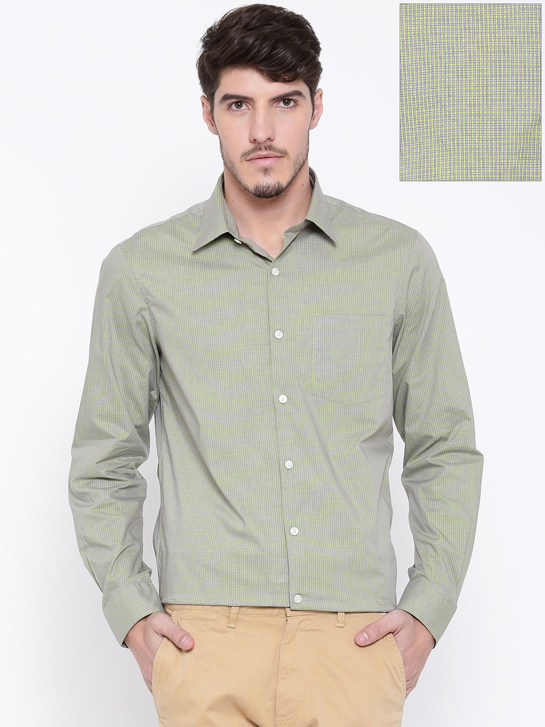 lime green formal shirt